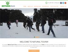 Tablet Screenshot of naturaltoursnepal.com